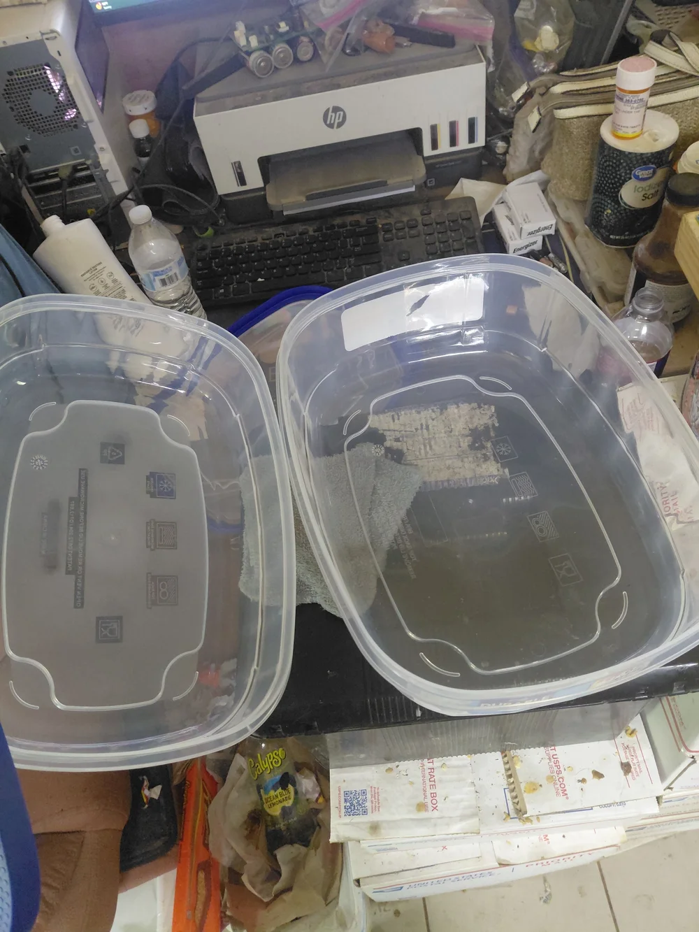 4-piece Kroger BPA-Free Durable Plastic Food Storage Container set featuring a c